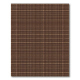 Brown Tan Plaid Grid Area Rug
