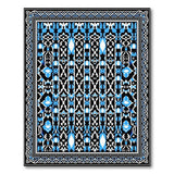Intricate Blue Persian Border Area Rug