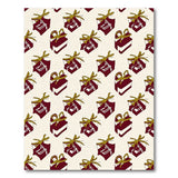 Festive Gift Boxes with Gold Bows Pattern Rug