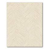 Beige and Neutral Beige Chevron Geometric Area Rug