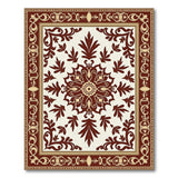 Traditional Persian Ornate Maroon Medallion Persian Area Rug