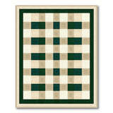 Green Buffalo Check Rustic Farmhouse Area Rug