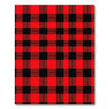 Rustic Farmhouse Rustic Red Black Buffalo Plaid Area Rug