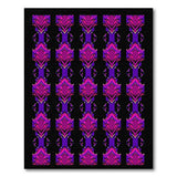 Vibrant Purple Geometric Diamond Area Rug