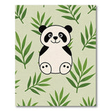 Cute Cartoon Panda Bamboo Area Rug