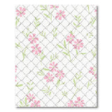 Floral Vintage Pink Floral Lattice Area Rug