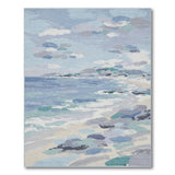 Coastal Ocean Waves Blue Area Rug