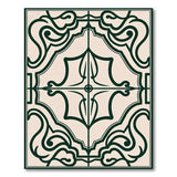 Beige and Neutral Ornate Scrollwork Beige Area Rug