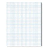 Light Blue Checkered Area Rug