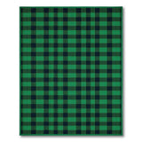 Classic Green Black Plaid Area Rug