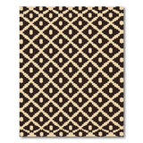 Beige Black Diamond Geometric Area Rug