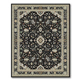 Black Ivory Traditional Persian Area Rug