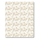 Beige Abstract Geometric Chair Motif Area Rug