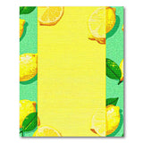 Vibrant Lemon Slice Fruit Pattern Area Rug