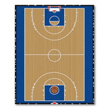Basketball Court Wooden Floor Area Rug