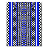 Blue Heritage Tribal Geometric Area Rug