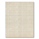 Beige and Neutral Beige Crosshatch Geometric Area Rug