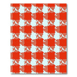 Red White USA Map Gingham Area Rug