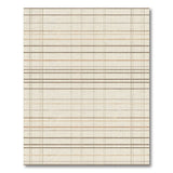 Brown and Tan Tan Brown Plaid Woven Area Rug