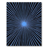 Blue Starburst Radiant Area Rug