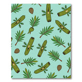 Odika Fruit Pod and Leaf Teal Rug