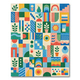 Vibrant Geometric Colorblock Area Rug