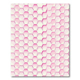 Blush Pink Honeycomb Geometric Area Rug