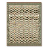 Green Heritage Tribal Geometric Area Rug
