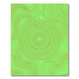 Vibrant Green Contour Wave Area Rug