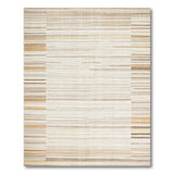 Modern Beige Tan Vertical Stripe Area Rug