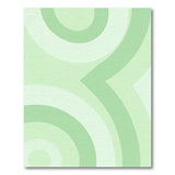 Green Overlapping Circles Area Rug