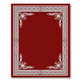 Red Ornate Red Persian Border Area Rug