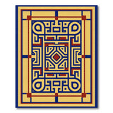Southwestern Geometric Maze Area Rug
