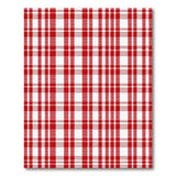 Classic Red White Checkered Area Rug