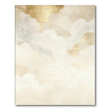 Ethereal Gold Clouds Abstract Area Rug