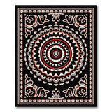 Ornate Evil Eye Mandala Persian Area Rug