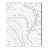 ODIKA Modern Abstract Wavy Line Washable Rug - Low Pile Non-Slip Carpet