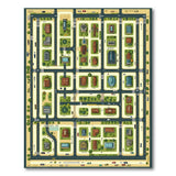 Cartoon City Street Map Play Rug