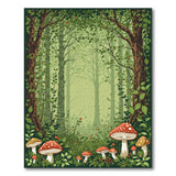 Enchanted Forest Mushroom Area Rug
