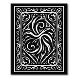 Ornate Black White Floral Area Rug