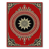 Ornate Red Persian Star Medallion Rug