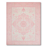 Blush Pink Traditional Persian Pink Area Rug