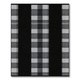 Rustic Farmhouse Black White Checkered Rustic Farmhouse Rug