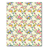 Whimsical Pink Purple Yellow Floral Vine Rug