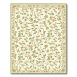 ODIKA Washable Floral Botanical Vintage Area Rug, Low Pile Non-Slip Traditional Rug for Living Room Bedroom