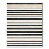Distressed Vintage Black and White Distressed Black White Striped Area Rug