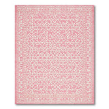 Pink Trellis Geometric Area Rug