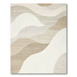 Abstract Area Wavy Beige Wavy Abstract Area Rug