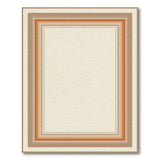 Earth Tone Concentric Border Rug