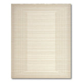 Geometric Modern Beige and Neutral Beige Framed Geometric Area Rug